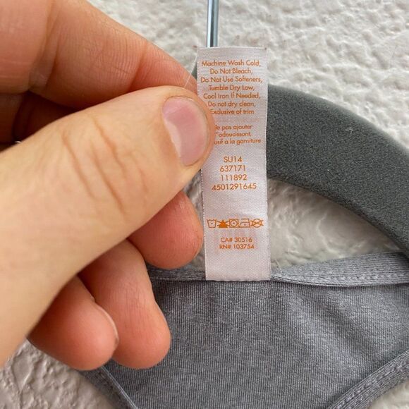 Lucy Activewear T-Back Gray Tank Top Waist Cinch Gym Workout 637171 Small - Picture 3 of 4